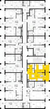 1-к квартира, вторичка, 39м2, 6/8 этаж