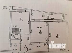 2-к квартира, вторичка, 61м2, 1/16 этаж