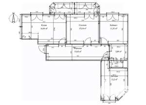 3-к квартира, вторичка, 81м2, 5/16 этаж