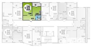 3-к квартира, вторичка, 87м2, 2/16 этаж