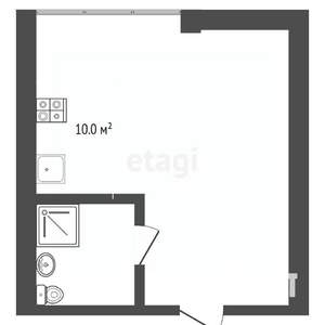 Студия квартира, вторичка, 35м2, 1/5 этаж