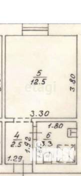 Студия квартира, вторичка, 18м2, 1/4 этаж