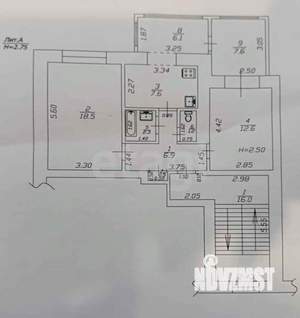 2-к квартира, вторичка, 63м2, 2/5 этаж