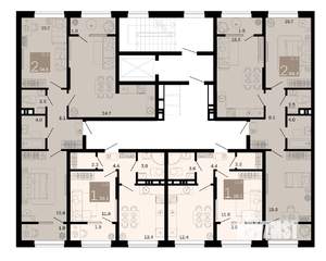 1-к квартира, вторичка, 36м2, 7/8 этаж