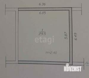3-к квартира, вторичка, 106м2, 2/2 этаж