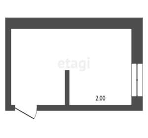 Студия квартира, вторичка, 21м2, 2/4 этаж