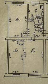 3-к квартира, вторичка, 61м2, 5/5 этаж
