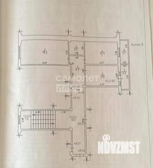 2-к квартира, вторичка, 54м2, 2/6 этаж