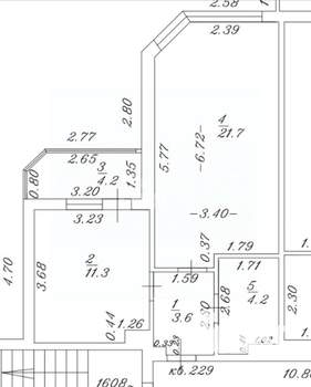 1-к квартира, вторичка, 45м2, 16/20 этаж