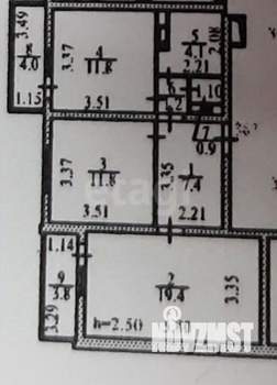 2-к квартира, вторичка, 57м2, 13/16 этаж