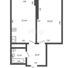 1-к квартира, вторичка, 42м2, 18/19 этаж