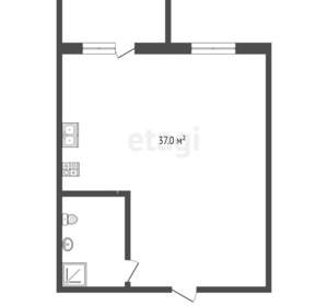 1-к квартира, вторичка, 37м2, 1/5 этаж