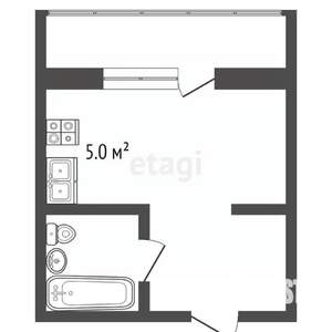Студия квартира, вторичка, 27м2, 5/19 этаж