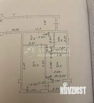 1-к квартира, вторичка, 38м2, 1/3 этаж