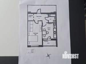 1-к квартира, вторичка, 42м2, 17/19 этаж