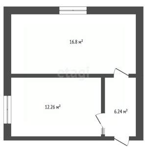 2-к квартира, вторичка, 48м2, 3/3 этаж