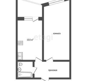 1-к квартира, вторичка, 40м2, 17/17 этаж