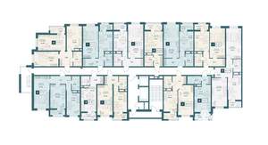 1-к квартира, строящийся дом, 42м2, 5/20 этаж