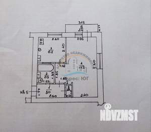 1-к квартира, вторичка, 33м2, 3/5 этаж