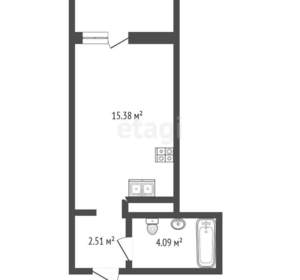 Студия квартира, вторичка, 23м2, 13/16 этаж