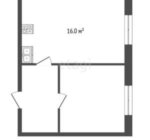 1-к квартира, вторичка, 34м2, 1/17 этаж
