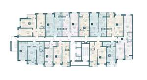 2-к квартира, строящийся дом, 61м2, 12/20 этаж