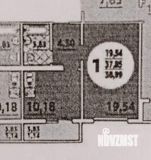 1-к квартира, вторичка, 43м2, 6/16 этаж