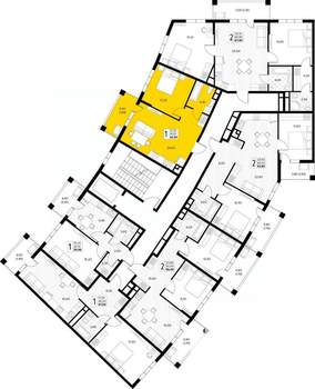 1-к квартира, вторичка, 43м2, 3/8 этаж
