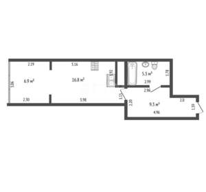 Студия квартира, вторичка, 38м2, 15/23 этаж