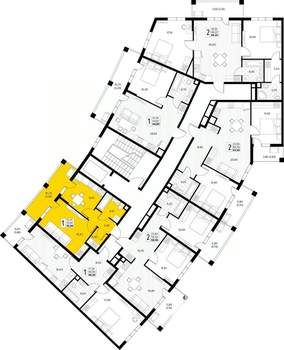 1-к квартира, вторичка, 37м2, 2/8 этаж