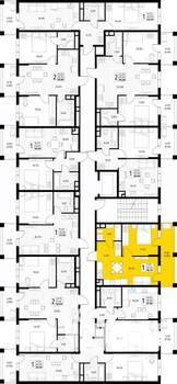 1-к квартира, вторичка, 39м2, 3/8 этаж