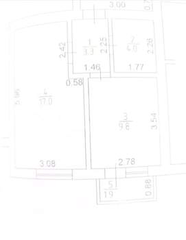 1-к квартира, вторичка, 35м2, 4/4 этаж