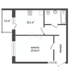 1-к квартира, вторичка, 38м2, 7/17 этаж