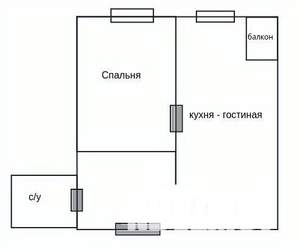 1-к квартира, вторичка, 68м2, 15/16 этаж