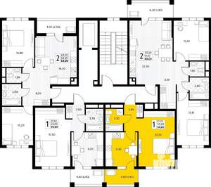 1-к квартира, вторичка, 35м2, 3/8 этаж