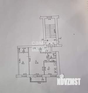2-к квартира, вторичка, 45м2, 4/5 этаж