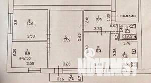 4-к квартира, вторичка, 64м2, 5/5 этаж