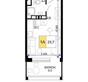 1-к квартира, вторичка, 24м2, 3/9 этаж