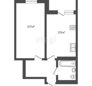 1-к квартира, вторичка, 42м2, 13/17 этаж