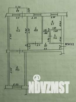 3-к квартира, вторичка, 61м2, 2/2 этаж