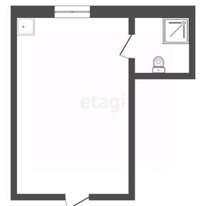 Студия квартира, вторичка, 18м2, 5/5 этаж