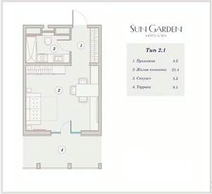 Студия квартира, вторичка, 40м2, 6/10 этаж