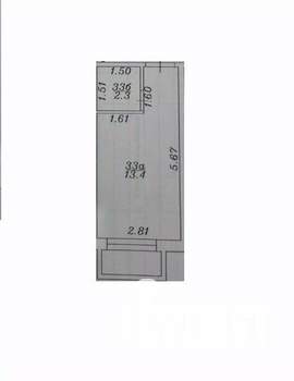 1-к квартира, вторичка, 13м2, -1/8 этаж
