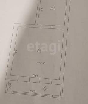 1-к квартира, вторичка, 58м2, 6/7 этаж