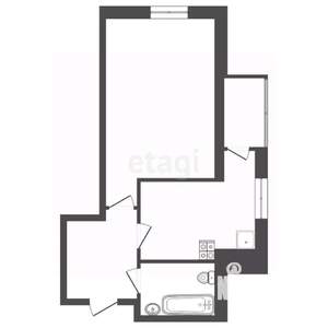 1-к квартира, вторичка, 34м2, 2/12 этаж