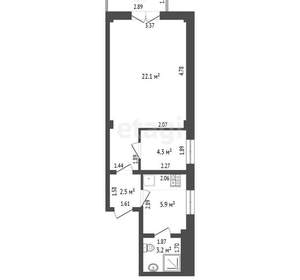 1-к квартира, вторичка, 38м2, 6/6 этаж