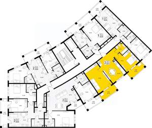 2-к квартира, вторичка, 63м2, 2/8 этаж