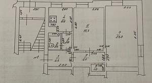 2-к квартира, вторичка, 60м2, 1/4 этаж