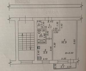 1-к квартира, вторичка, 30м2, 4/5 этаж