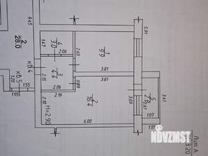 1-к квартира, вторичка, 36м2, 1/4 этаж